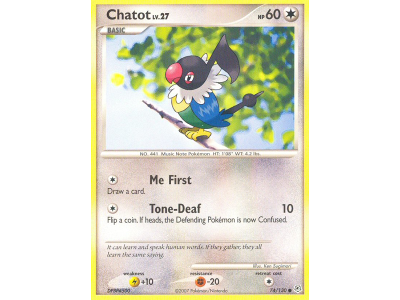 Chatot (Reverse Holo)