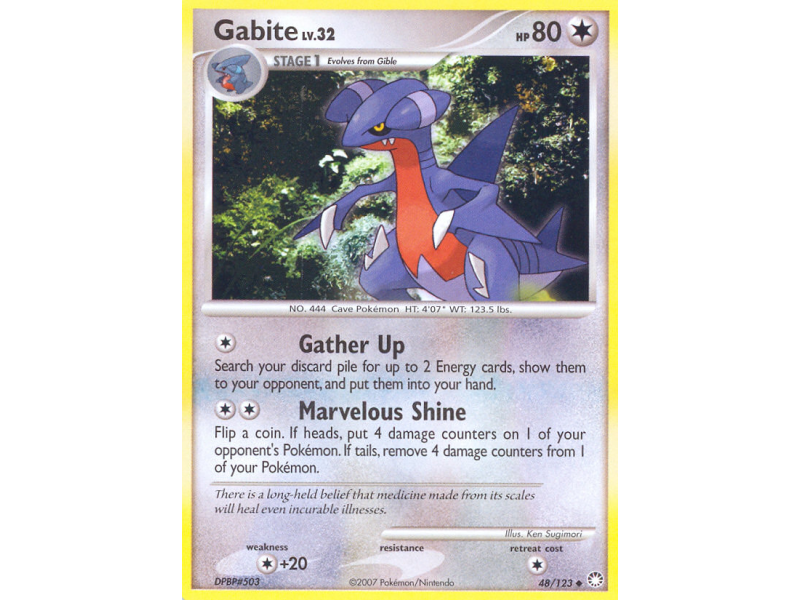 Gabite (Reverse Holo)
