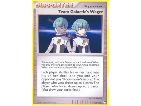Team Galactic's Wager