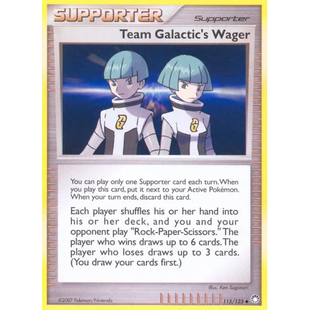 Team Galactic's Wager (Reverse Holo)