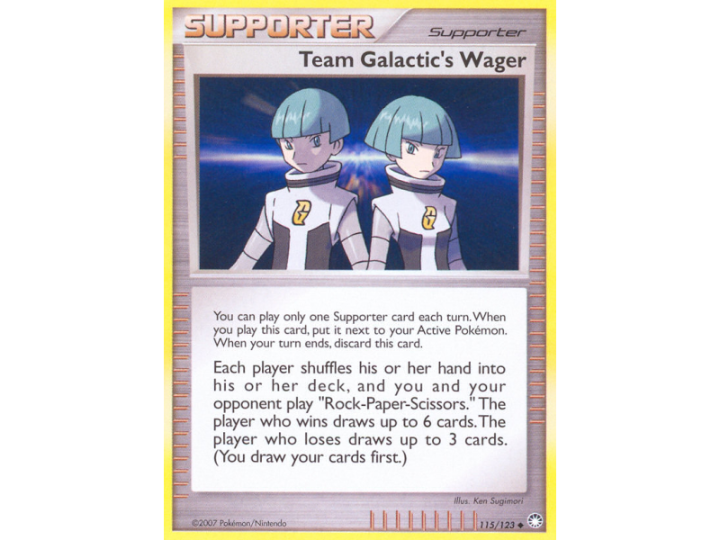 Team Galactic's Wager (Reverse Holo)