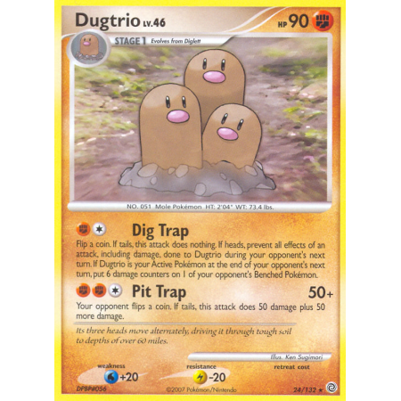 Dugtrio (Reverse Holo)