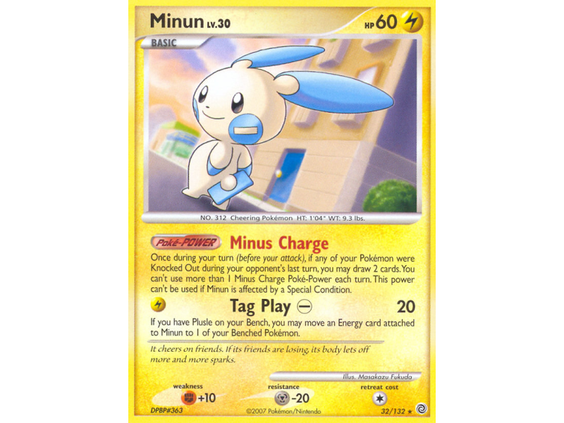 Minun (Reverse Holo)