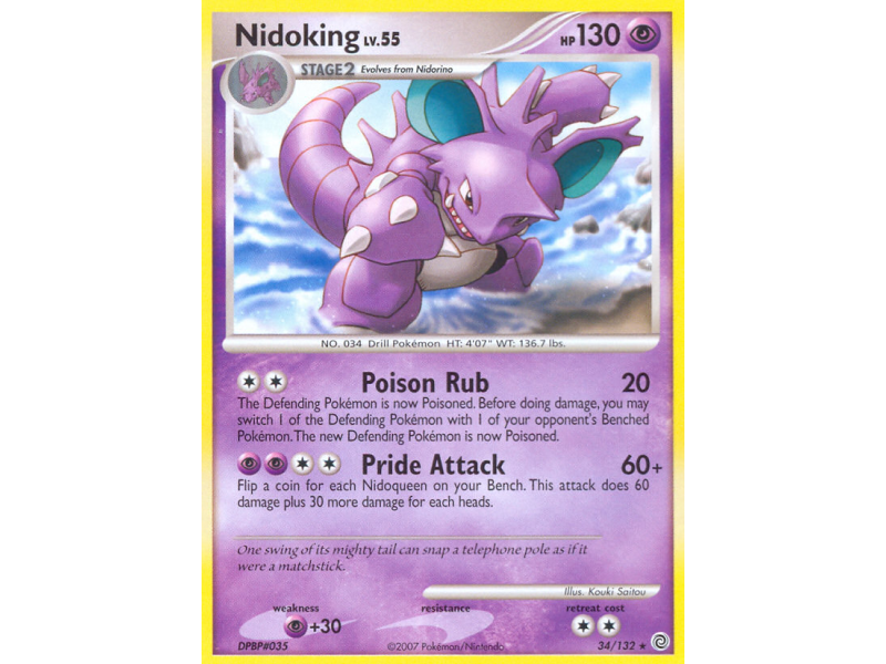 Nidoking (Reverse Holo)