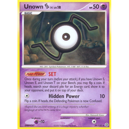 Unown [S] (Reverse Holo)