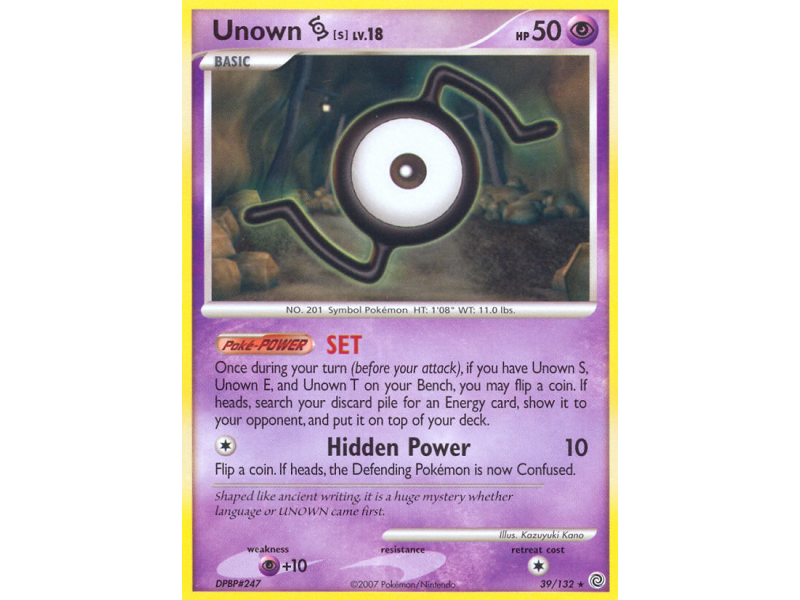 Unown [S] (Reverse Holo)