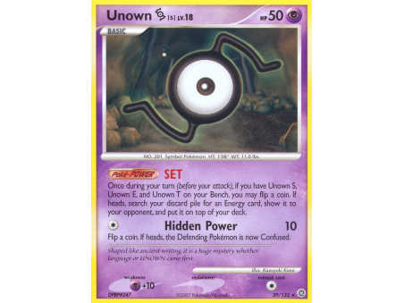 Unown [S] (Reverse Holo)