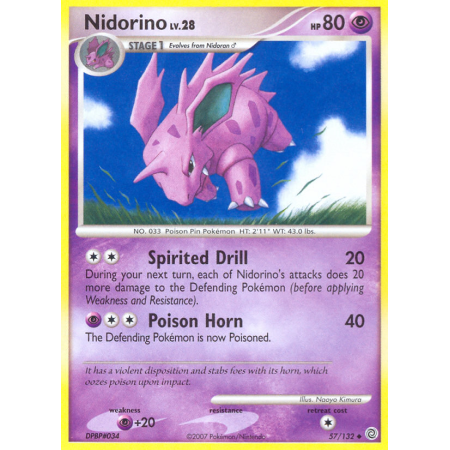 Nidorino (Reverse Holo)
