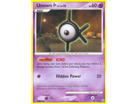 Unown [K] (Reverse Holo)