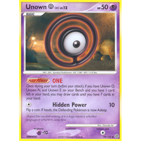 Unown [O] (Reverse Holo)