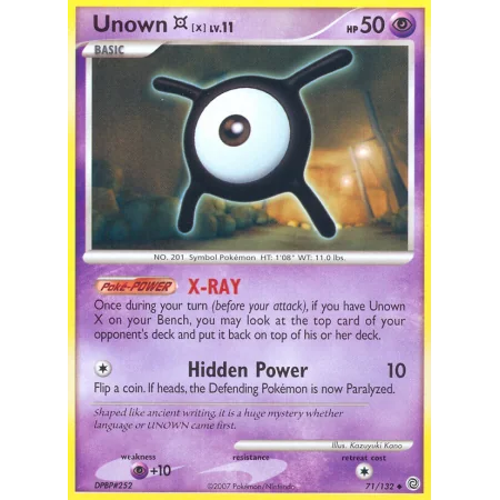 Unown [X] (Reverse Holo)