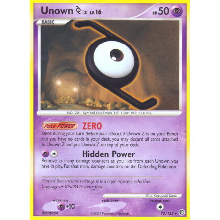 Unown [Z] (Reverse Holo)