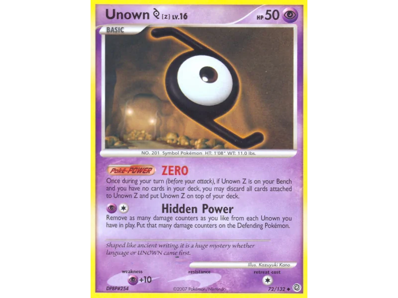 Unown [Z] (Reverse Holo)