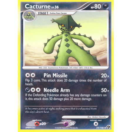Cacturne (Reverse Holo)