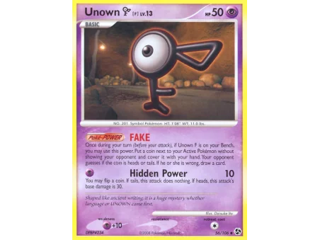 Unown [F] (Reverse Holo)