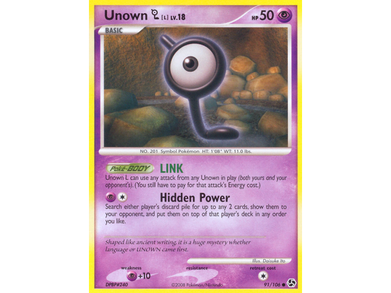 Unown [L] (Reverse Holo)
