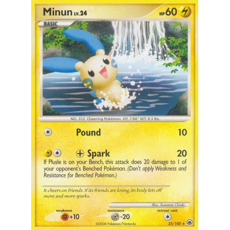 Minun (Reverse Holo)