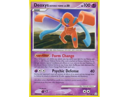 Deoxys Defense Forme (Reverse Holo)
