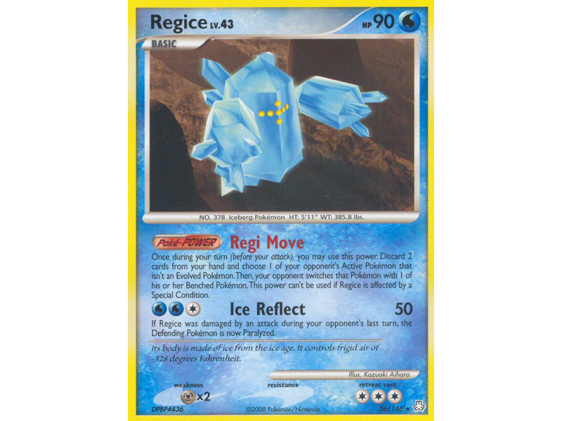 Regice (Reverse Holo)