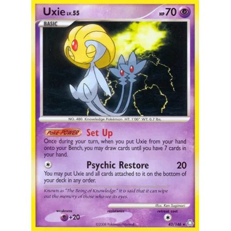 Uxie (Reverse Holo)