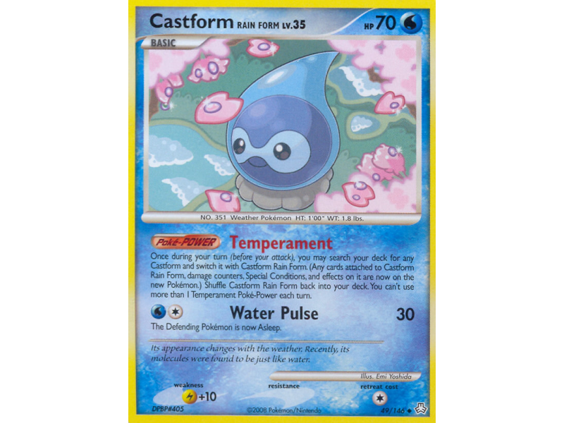 Castform Rain Form (Reverse Holo)
