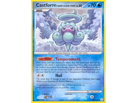 Castform Snow-Cloud Form (Reverse Holo)