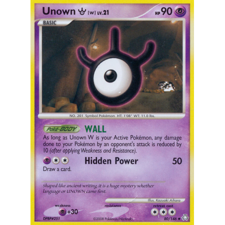 Unown [W] (Reverse Holo)