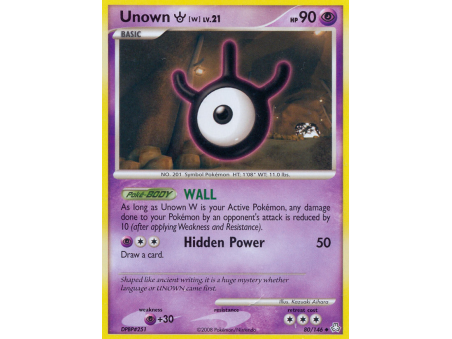 Unown [W] (Reverse Holo)