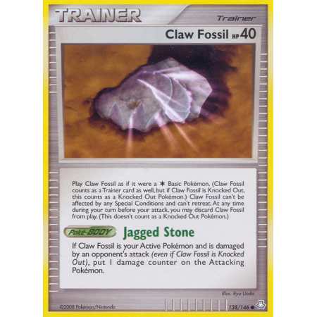 Claw Fossil (Reverse Holo)