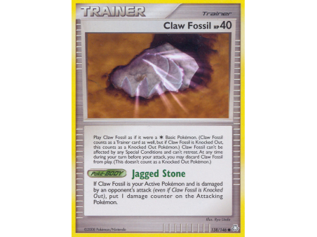 Claw Fossil (Reverse Holo)