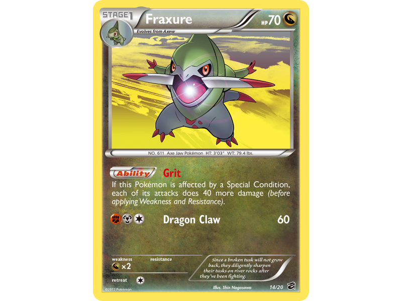 Fraxure (Reverse Holo)