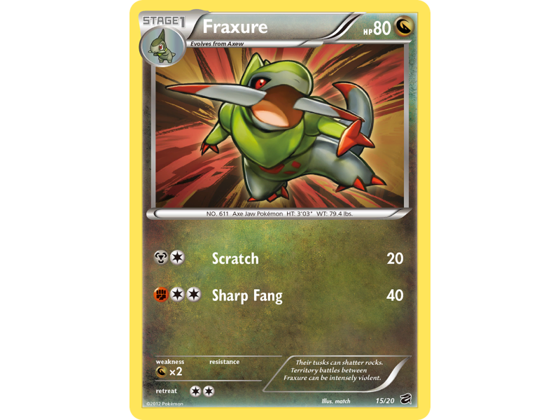 Fraxure (Reverse Holo)