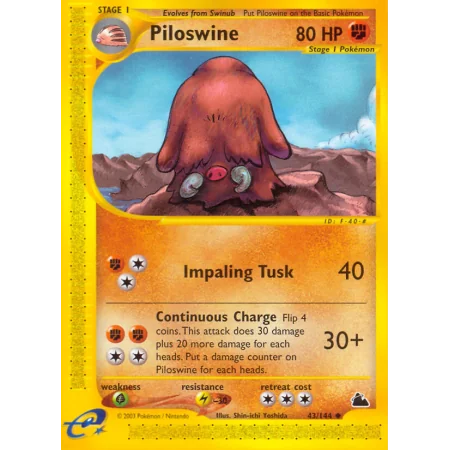 Piloswine (Reverse Holo)