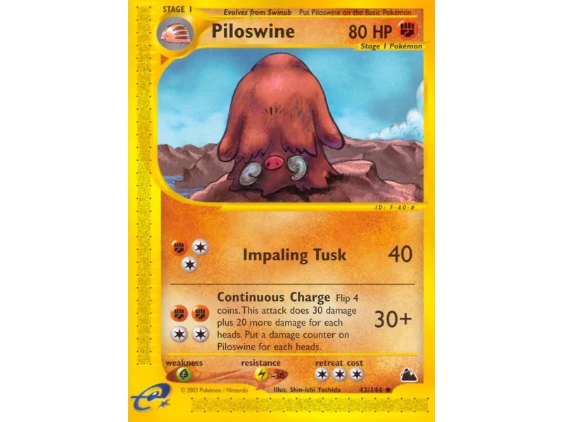 Piloswine (Reverse Holo)