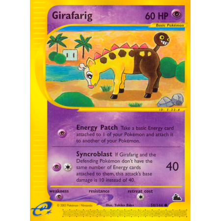 Girafarig (Reverse Holo)