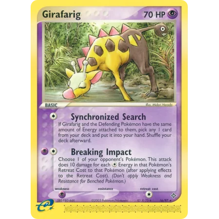 Girafarig (Reverse Holo)