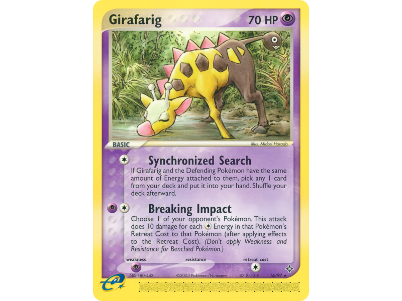 Girafarig (Reverse Holo)