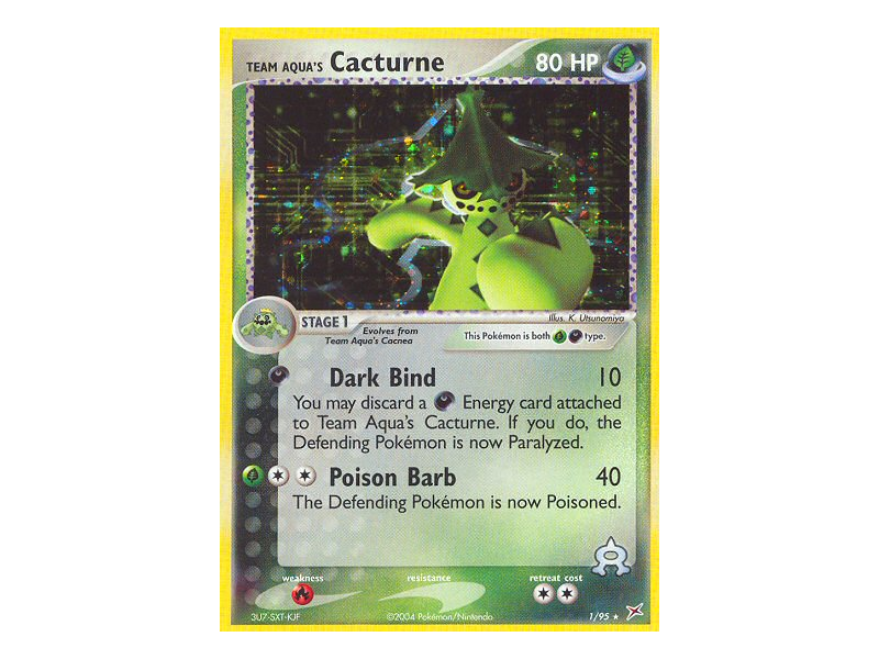 Team Aqua's Cacturne (Holo)