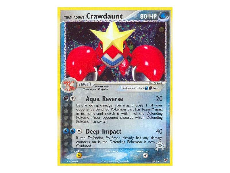 Team Aqua's Crawdaunt (Holo)