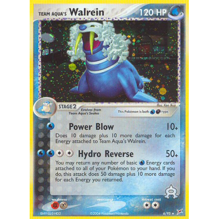 Team Aqua's Walrein (Reverse Holo)