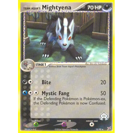 Team Aqua's Mightyena (Reverse Holo)