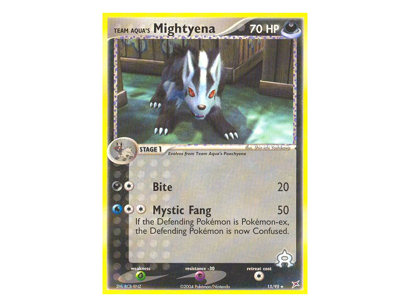 Team Aqua's Mightyena (Reverse Holo)