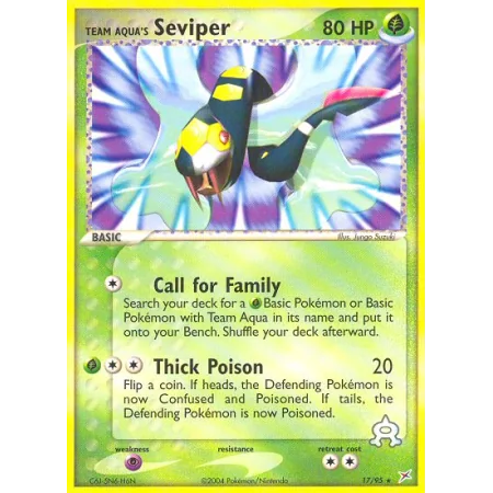Team Aqua's Seviper (Reverse Holo)