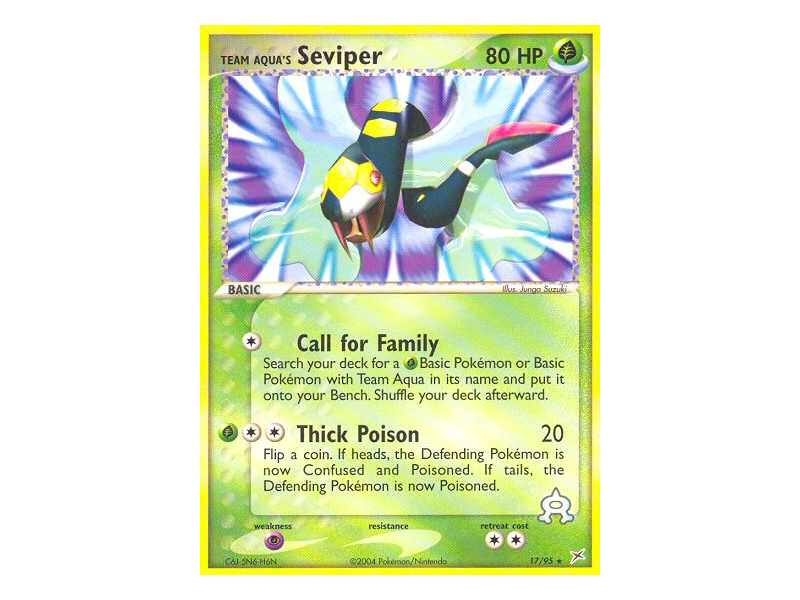Team Aqua's Seviper (Reverse Holo)