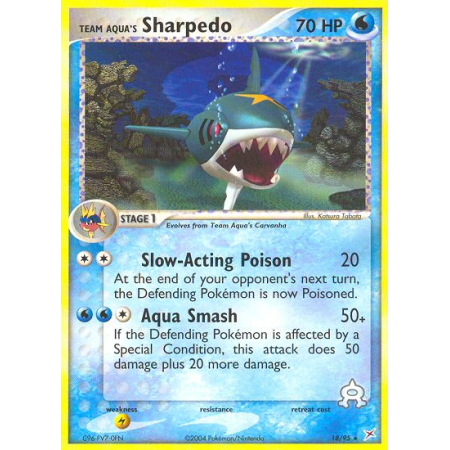 Team Aqua's Sharpedo (Reverse Holo)
