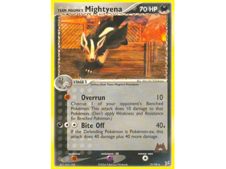 Team Magma's Mightyena