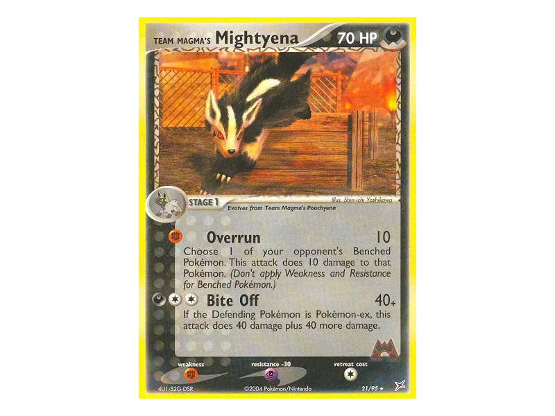 Team Magma's Mightyena (Reverse Holo)