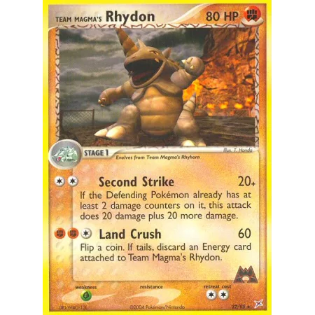 Team Magma's Rhydon (Reverse Holo)
