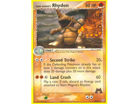 Team Magma's Rhydon (Reverse Holo)