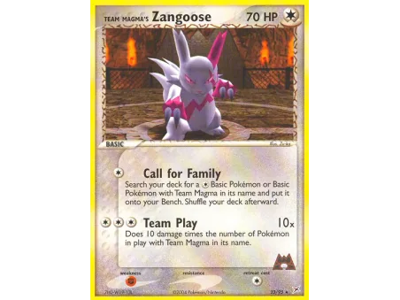 Team Magma's Zangoose (Reverse Holo)